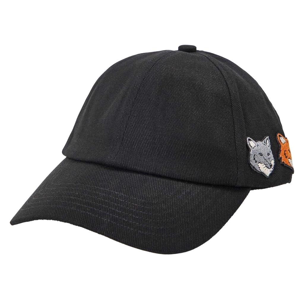 Maison Kitsuné Mens Double Fox Head Baseball Cap