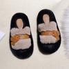 Thick-bottomed small fragrant fluffy slippers for women to wear in autumn and winter 2025 new cute home women's winter fluffy slippers