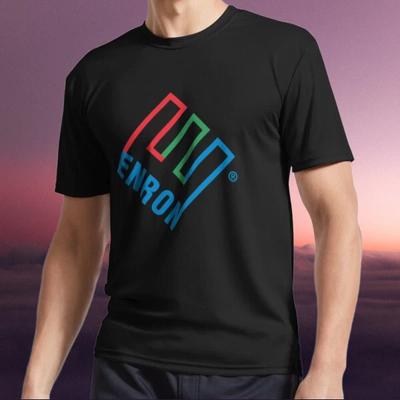 New Shirt ENRON Logo Retro 80s Stock Mar Active Logo T-Shirt Funny Size S To 5XL
