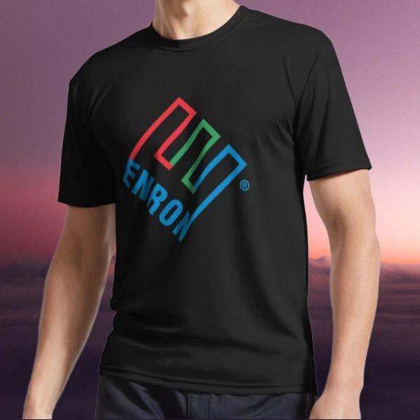 New Shirt ENRON Logo Retro 80s Stock Mar Active Logo T-Shirt Funny Size S to 5XL M