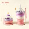 Ice Mold Bottle With Straw Leak-Proof Coffee Drinking Bottle With Lid Ice Sphere Maker Cup For Home Office Dorm Room Travel
