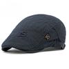 British Retro Cotton Beret for Men Women Spring Summer Fashion Embroidered Flat Cap Newsboy Hat Casual Duckbill Cap Peaked Hat