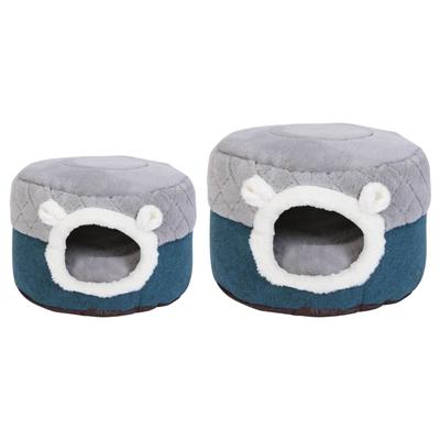 Cat Beds Cartoon Dog Kennel Pet House Bed Cats Plush House Cushion Thicken Cat Sleeping Bed Kitten Half Enclose/Open Bed