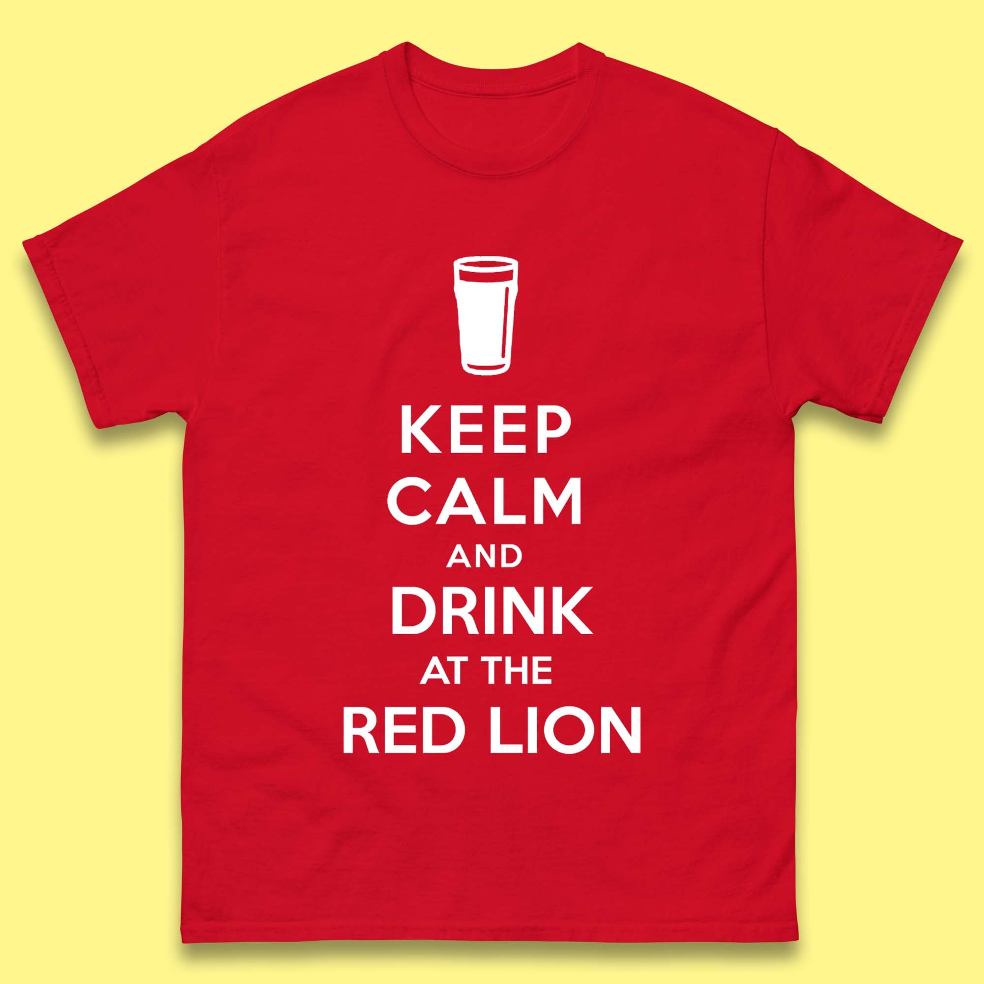 

Personalised Keep Calm and Drink at Any Pub Name T-Shirt Womens Tops Tees XL