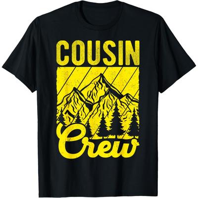 Cousin Crew Mountain Snow Family Best Crew Hike T-Shirt(3)