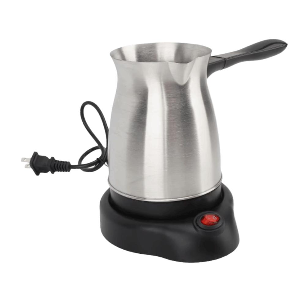 Dual Protection Coffee Maker Machine Pot Silver Milk Pot Electric Heating Coffee Pot  For Kitchen