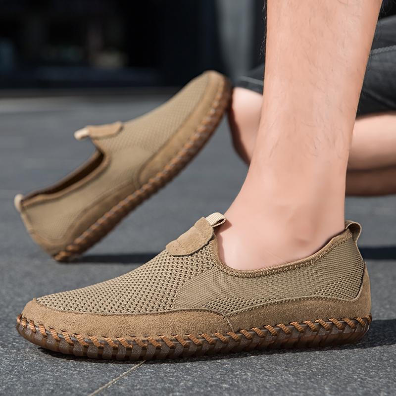 Fashion 2025 New Mesh Loafers Male Comfortable Driving Footwear Luxury Brand Outdoor Shoes Trainers Flats Breathable Men's Casual Shoes