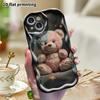 Phone Case: 2D Flat, Fits iPhone 18, 17, 16, 15, 14, 13, 12Pro Protective Case, Plush Little Bear, Perfect Christmas and Halloween Holiday Gift