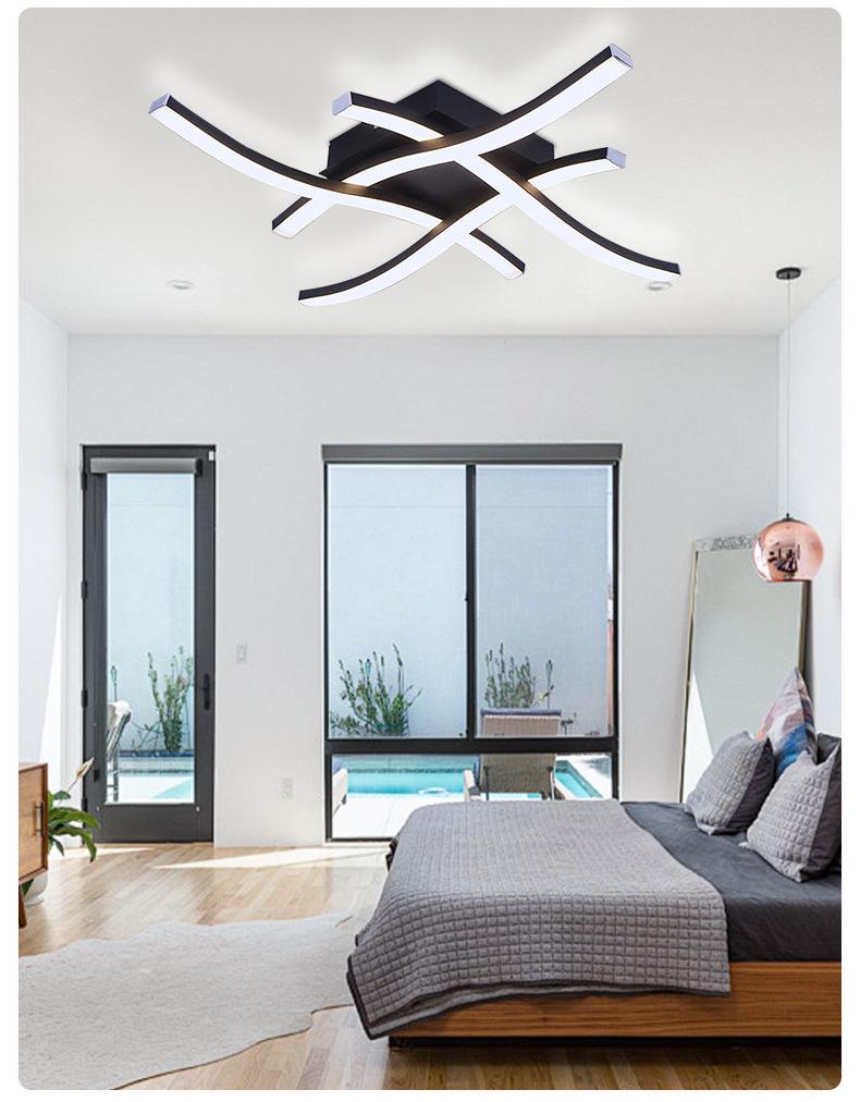 Plafoniera LED Minimalista: Design Moderno Transfrontaliero per Soggiorno e Camera da Letto
