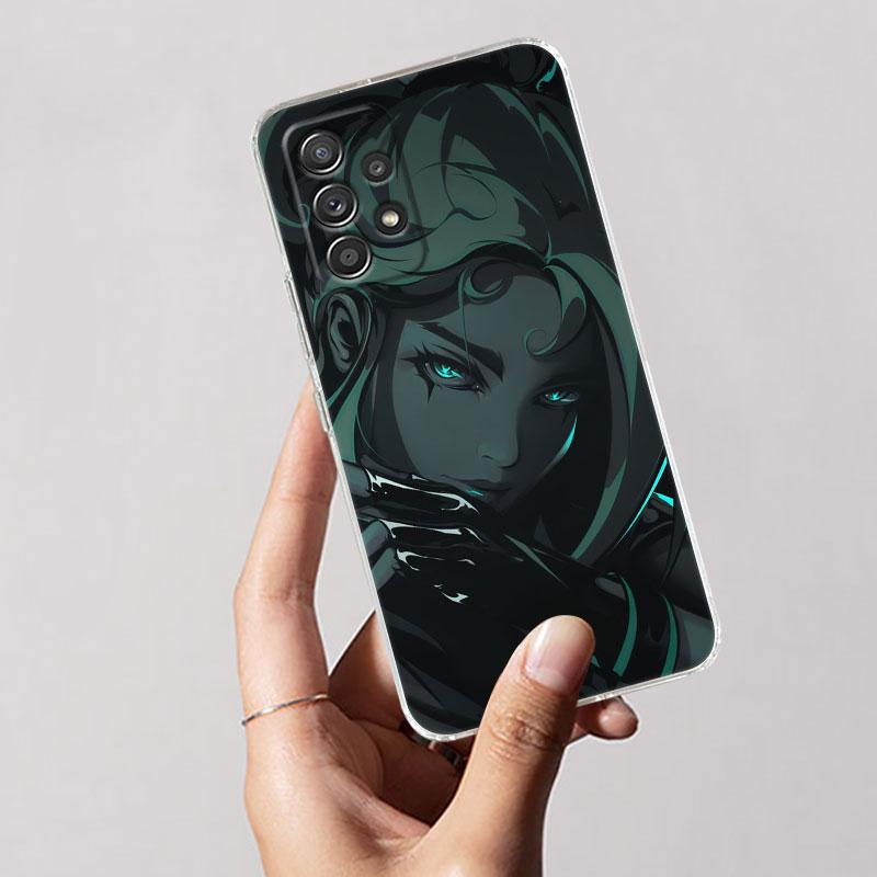 Hot Game Neon Valorant Killjoy Phone Case For Samsung Galaxy A56 A57 A37 A55 A54 A36 A35 A26 A25 A16 A17 A07 A52 A34 A21s Cover