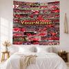 Manchester Custom Your Name Wall Decor Tapestry Art For Pet Memorial Birthdaywedding Party Backdrop Family Gift
