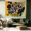 My Hero Academia Wall Tapestry Aesthetic Wall Hanging Printed Fabric Blanket Decorative Tapestries for Bedroom Living Room Home Decor