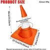 Foldable Traffic Cone Party Headgear Soft Adjustable Hat for All Age Halloween Stage Performance Role Play Games
