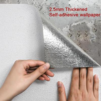 3D Self-adhesive Wallpaper Waterproof  Moisture-proof  Mildew Background Home Decor Solid Color Foam Wallpaper