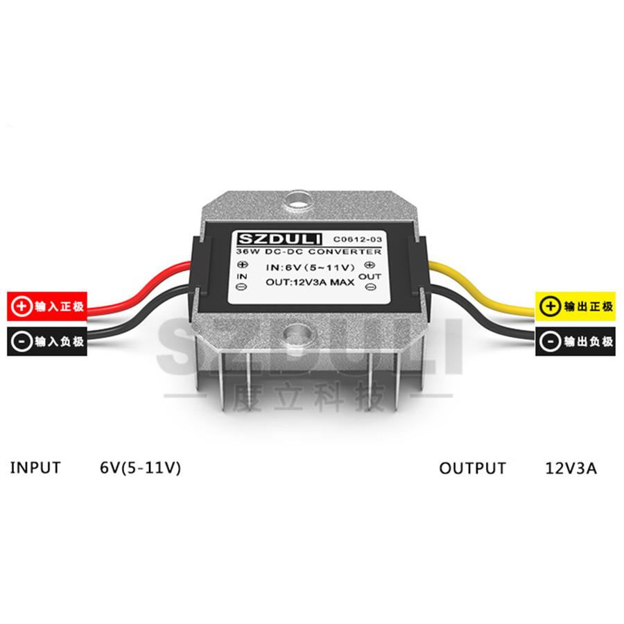 5-11V Step Up Converter (12V, 3A, 36W)