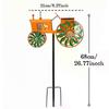 Garden Wind Spinner, Tractor Windmill Stake with Rotating Wheels for Patio Yard Garden, Unique Outdoor Sculptures Ornament Gift for Friends Family