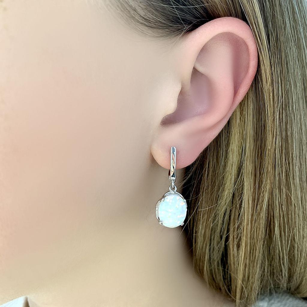 Серебряные серьги с опалом 4.075ct (2085157)