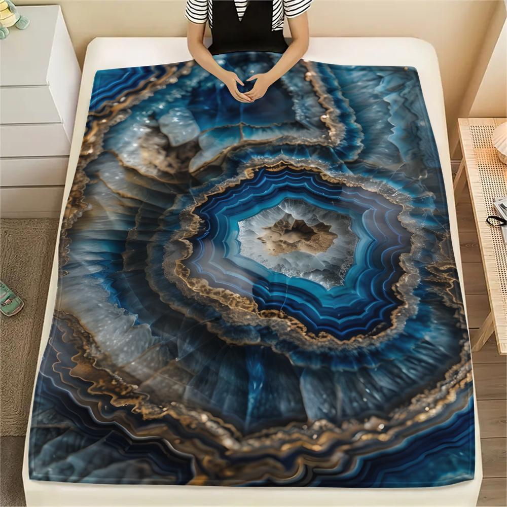 1 pièce Couverture en Flanelle Imprimée Dessin Animé, Haute Qualité Confortable pour Toutes les Saisons, Décoration de Maison, Chaleur et Confort, Parfait pour un Cadeau de Noël ou d'Anniversaire