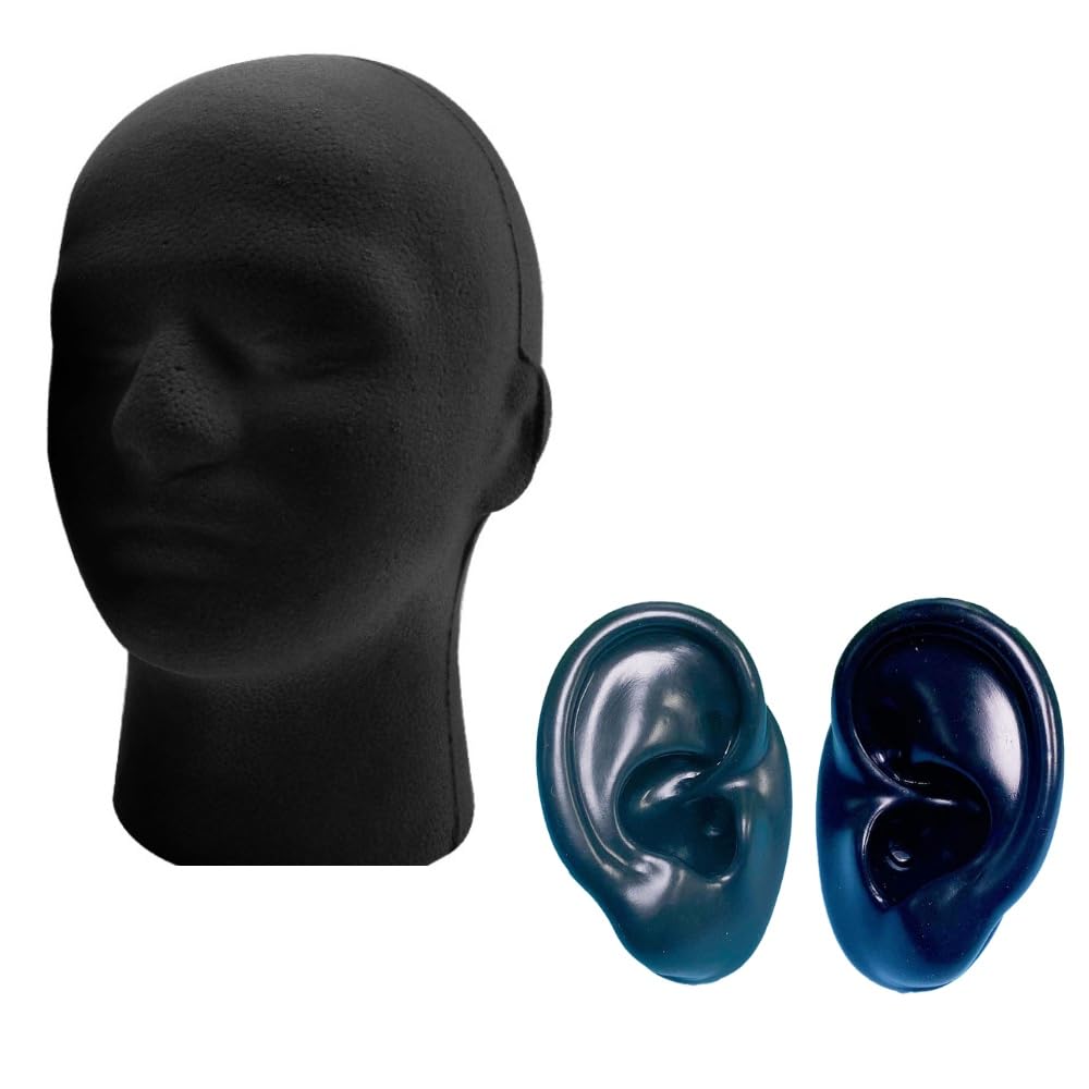 

PLEAVIT Binaural Microphone, Ear-Shaped Dummy Head, Mannequin Set, DIY Stand, Installation