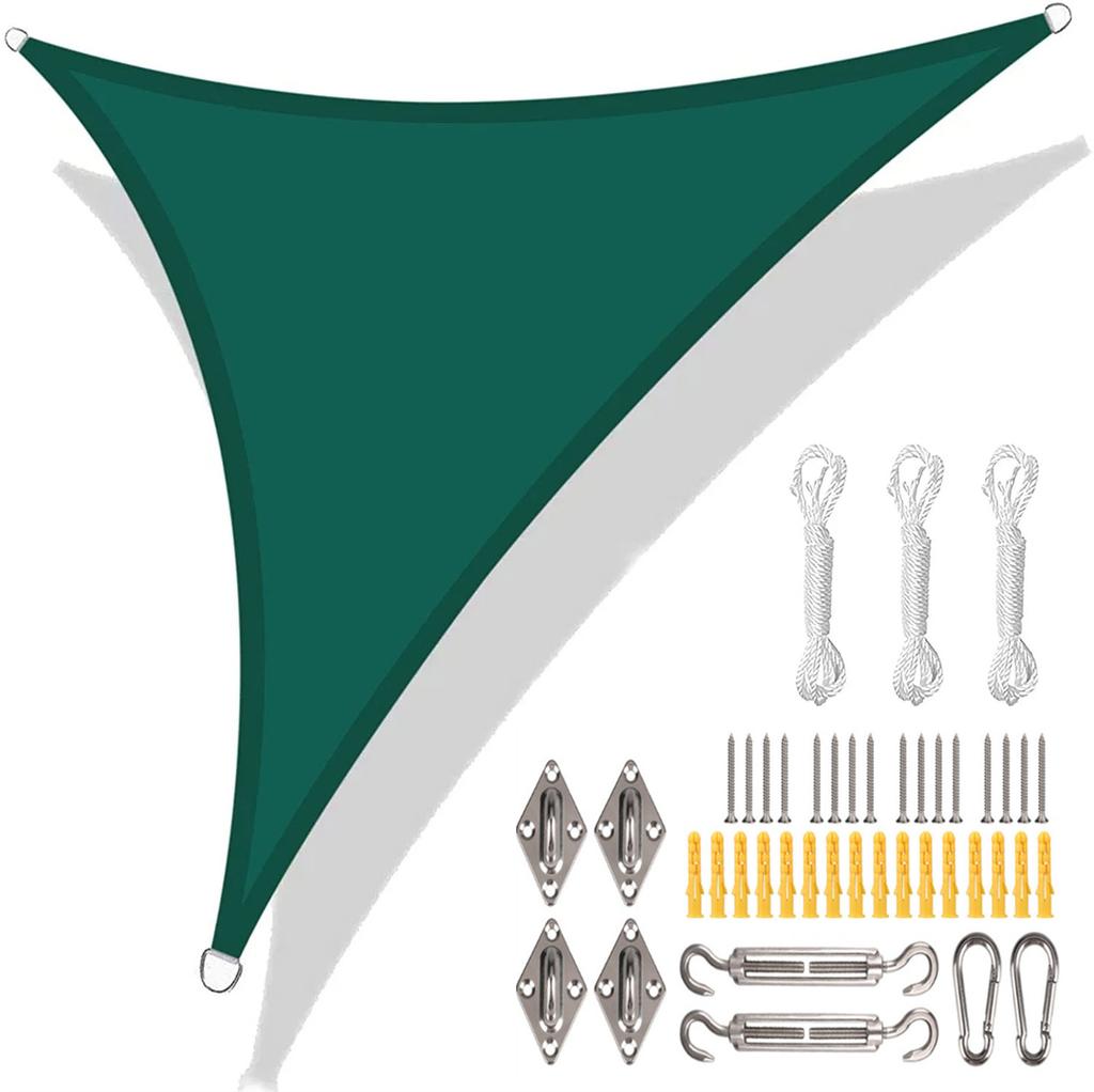 5x5x5/3x3x3M/2x2x2M Waterproof Triangle Sun Shade Sail Canopy For Outdoor Garden Patio Backyard Camping Tents Pool Shade Cloth