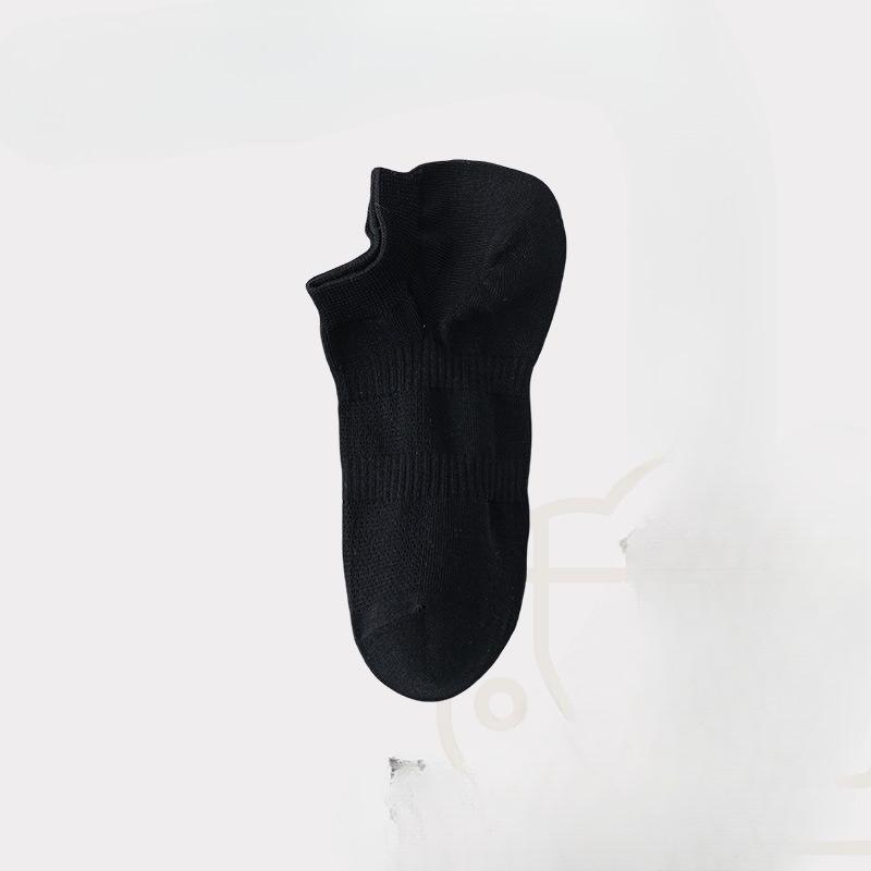 

Sock Men s Short Socks Spring/Summer Pure Cotton Anti-Bacterial Sweat-Repelling Short Sleeve Thin Cotton Socks Sports Socks 1 pair чёрный