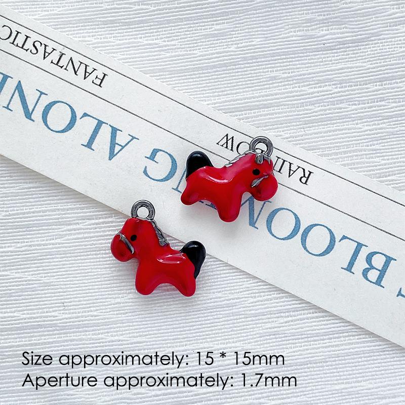 

1 шт. Милые простые подвески-шармы в виде лошади для изготовления украшений ручной работы, ожерелья, серег, браслетов, DIY аксессуары