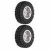 2Pcs RC Wheels Metal Remote Control Car Tires Replacement Parts for   SCX24 90081
