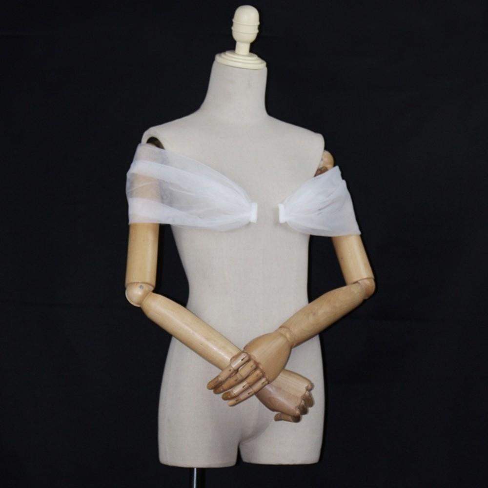 Loose Mesh Off Shoulder Sleeves Polyester Bridal Wedding Arm Covers Formal