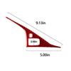 Red Carbon Fiber Central Console Drive Panel Cover Trim Fit For Infiniti Q50 Q60