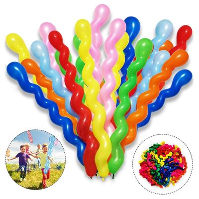 Globos Espirales de Látex de 100 CM/40 Pulgadas Color Surtido Largos Retorcidos Coloridos Divertidos Globos para Jugar Suministros para Fiesta Cumpleaños Festival