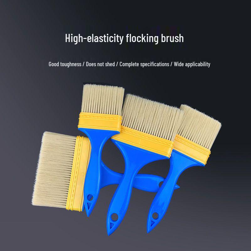 Nylon Bristle Long-Handled Brush - Multi-Purpose Paint, Barbecue, Dust Removal, Coating Brush in Sizes 1-5 Inch