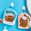 Cute Capybara Shape Hand Towel Quality Coral Fleece Cleaning Rag Perfect for Quick Drying in Kitchens or Bathrooms