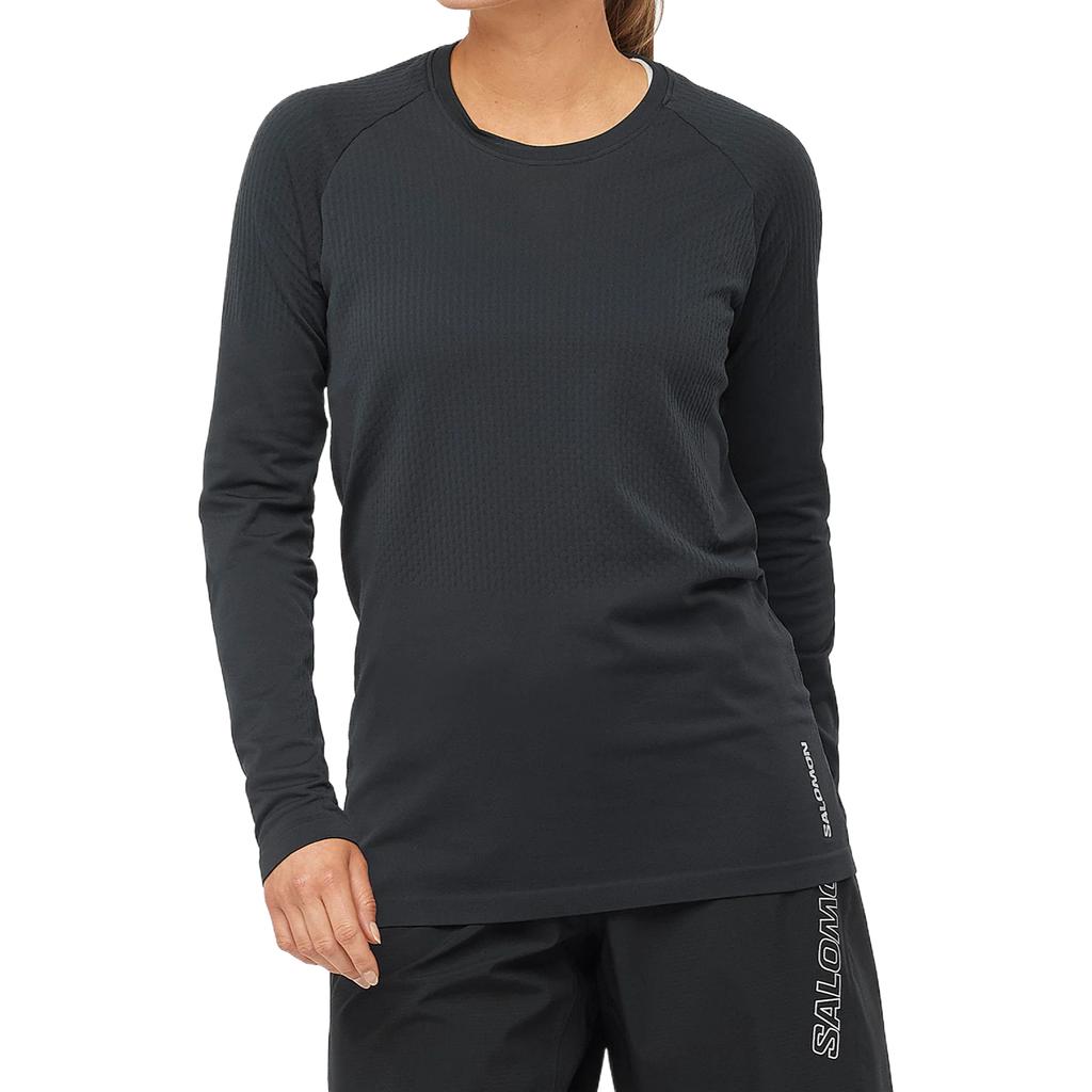 Salomon Sense Aero Seamless Soft Comfortable Fitting Simple Solid Color Long Sleeve T-Shirt Women tops C18783