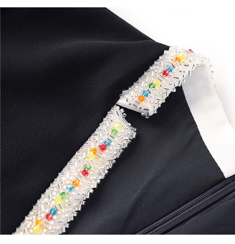 Beaded Luxury Waist-Hugging Dress – Noble Socialite Style for Women