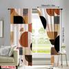 Set Of 2 Modern Geometric Block Print Curtains Design Polyester Living Room Holiday Window Decor Home Ro Curtain Darkening Ideal For Sitting