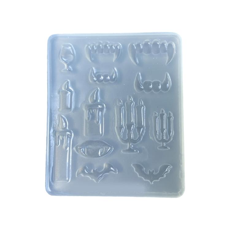

Retro Vampires Candle Holder Mold Food Grade Silicone Crafting Tool For Halloween Decorations And DIY Projects 1