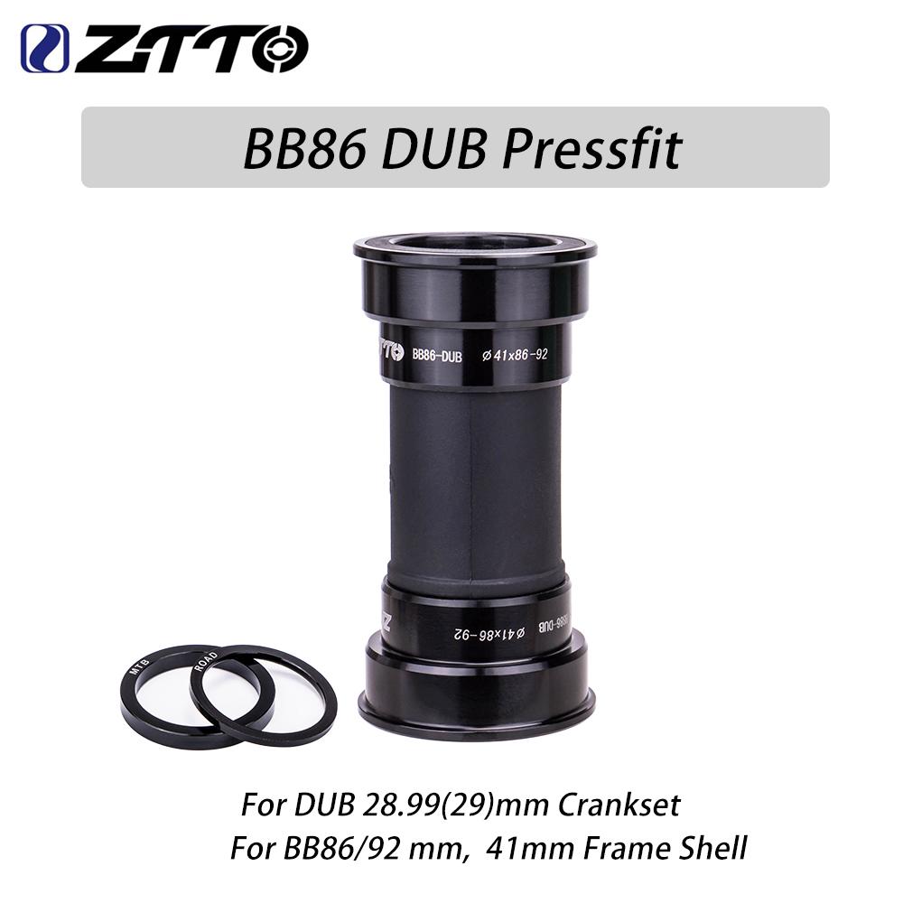 ZTTO BB86 DUB Bottom Bracket Ceramic BB BB92 BB86 Thread Lock Press Fit BB Waterproof For MTB Road Bike BB86 41mm 29mm Crankset BB86 DUB Pressfit