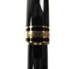 Great MONTBLANC Fountain Pen Meisterstuck Mozart White Star Black Gold 14K Mens Used