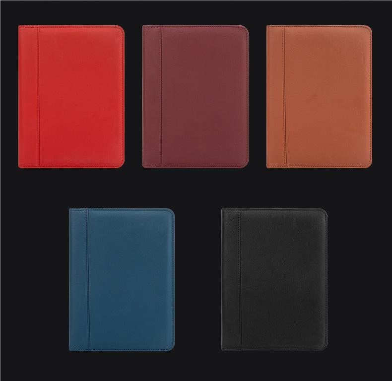 A5 Retro Leather Zipper Binder: Multifunctional Loose-leaf Notebook with Detachable A6 Section