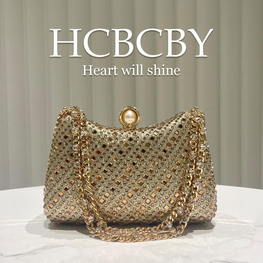 Evening Bags for Women Sparkling Clutch Purse with Chain Women's Wedding Party Prom Bride Elegant Glitter Handbag Shoulder Bags Bling Crossbody Bag