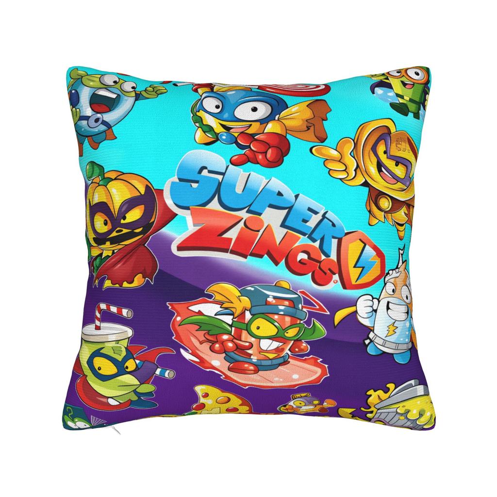 Super Zings Pillowcases Cute Funny Pillow Case For Living Room Bed Chair Soft Pillow Cover