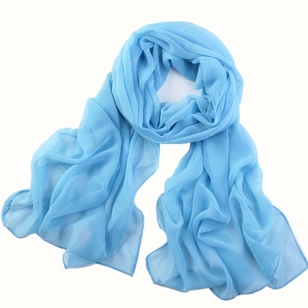 

Girls Women Long Soft Thin Wrap Lady Shawl Chiffon Scarf Beach Scarves SB