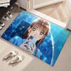 Romantic Sports Anime B-Blue Boxs Floor Mat Soft Thickened Flannel Door Mat Non-Slip Living Room Rug Home Decor