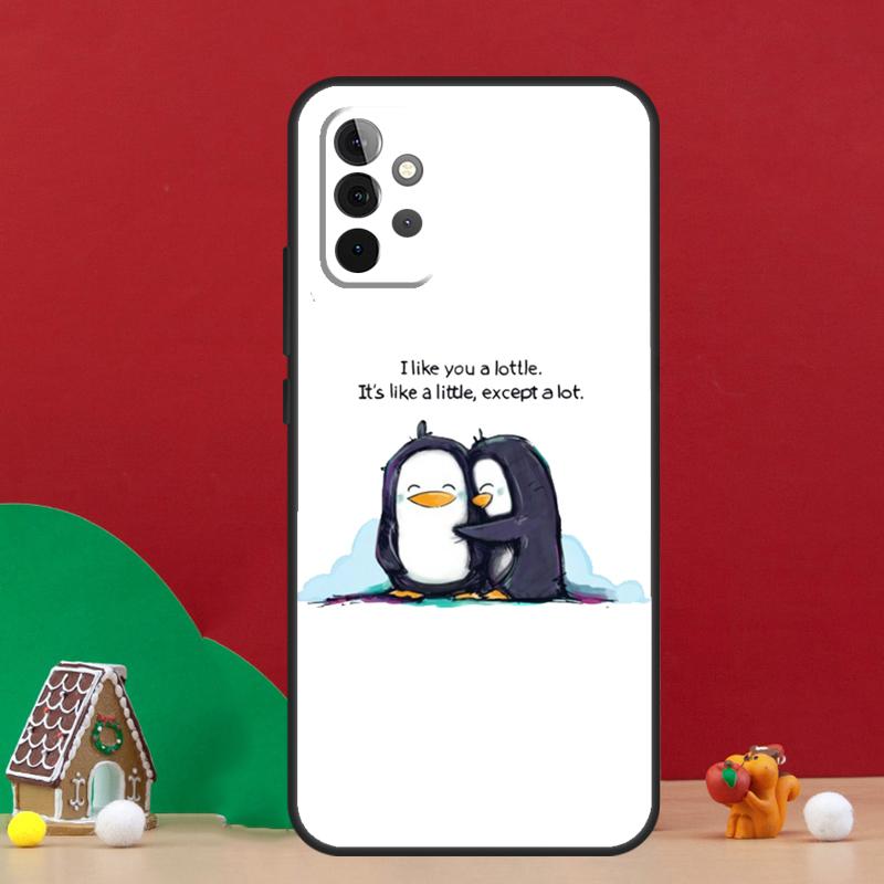 Cute Penguin Pattern Case For Samsung Galaxy A17 A06 A16 A56 A36 A54 A34 A14 A52 A32 A13 A23 A33 A53 A15 A35 A55