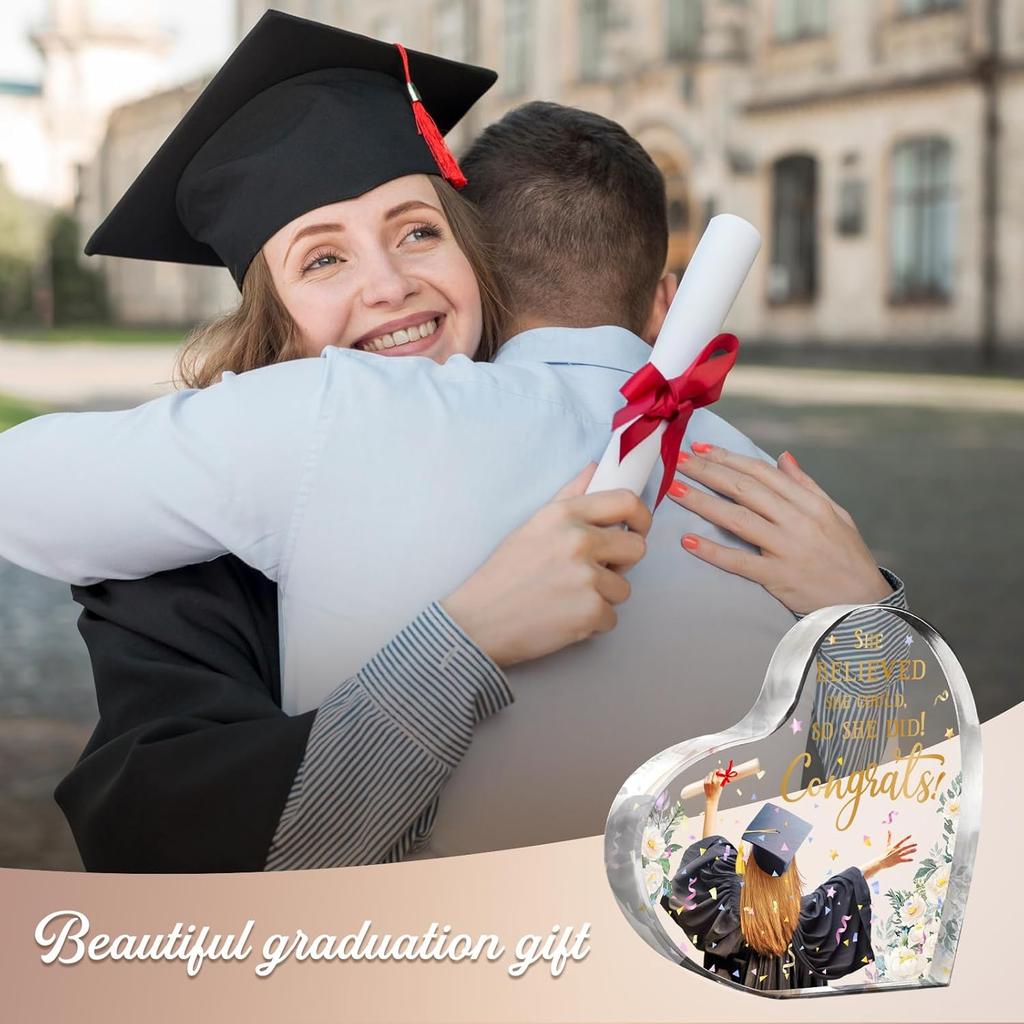 Graduation Gifts for Her, Unique Graduation Gifts for Graduate, University Graduation Gifts for Daughter, Student, Friends - pirational Heart Shape