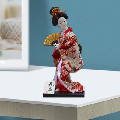 Poupées Kimonos en Bois Japonaises Marionnettes Dessinées Colorées Ornement de Mariage Décoration Maison Restaurant Cadeau pour Enfants