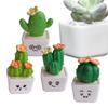 1Pcs Creative Simulation Cactus Plant Decor  Fleshy Car Computer Decoration Ornaments Decorative Crafts Home Accessories