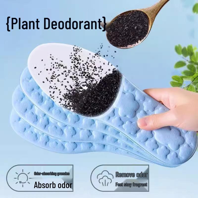 Breathable Women's Sport Insoles: Sweat-Absorbing, Odor-Resistant, Soft, Non-Tiring Summer Training Footbeds