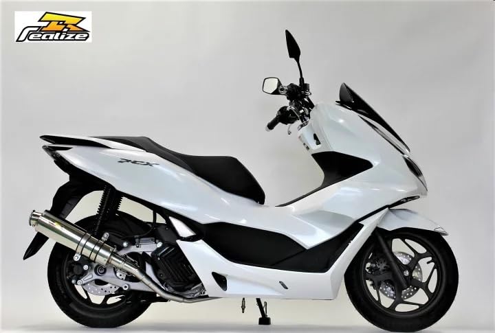 22Racing SUS PCX125 Motorcycle Exhaust System Realize Stainless Steel Silver Color Full Exhaust Parts Custom Replacement Aftermarket Part Instruction