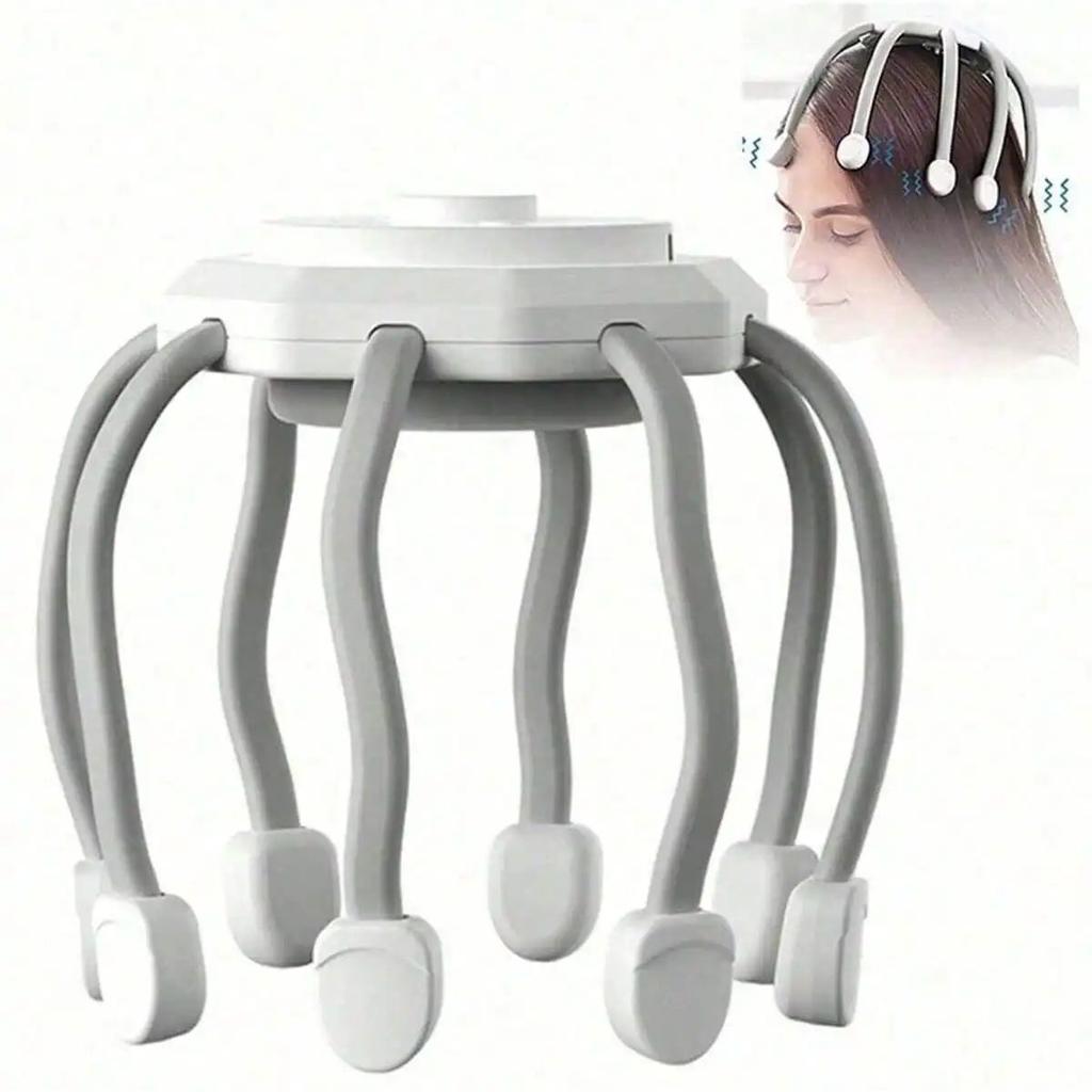 Ultra Scalp Massager, Head Massager Stress Release Massager with 8-Frequency Vibrating Contacts, 3 Modes 360 Degree Portable Ult